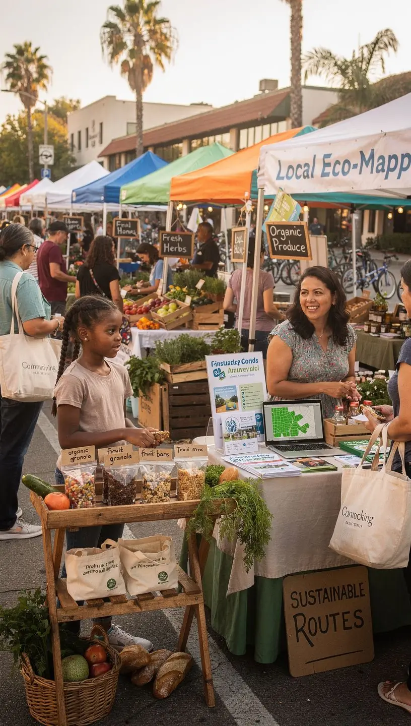 Community members collaborating on a mapping project