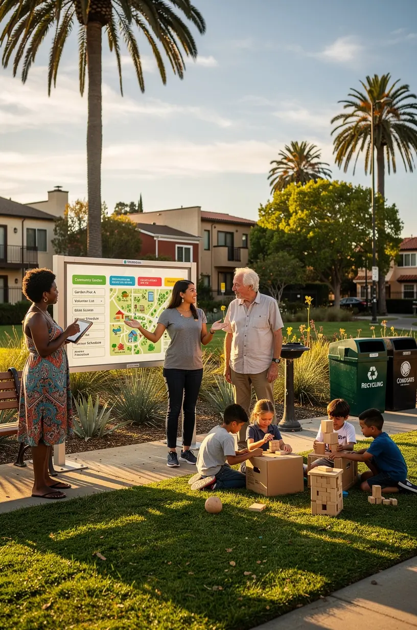 Interactive map illustrating community connections and engagement.