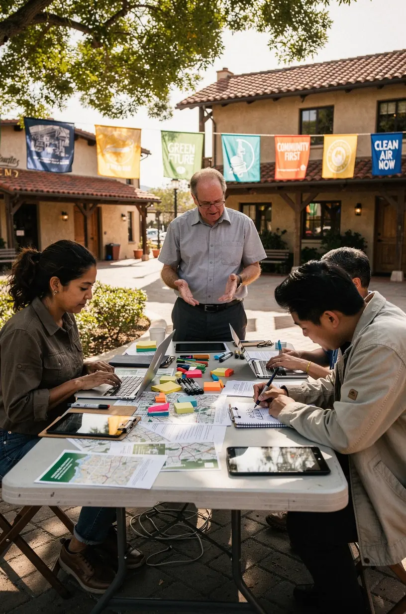 Open data community mapping project illustration